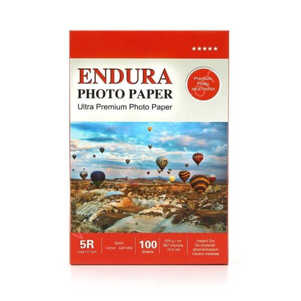 Endura Fotoğraf Kağıdı 5R Satin-Mat 13x18 cm 270 gr 100'lük