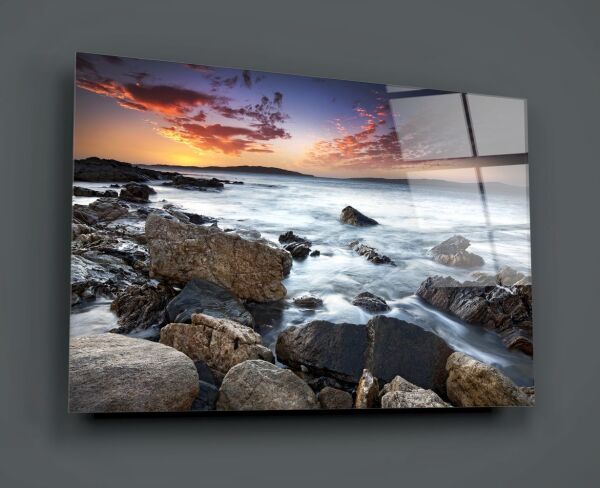 Deniz Manzara Cam Tablo No:2035