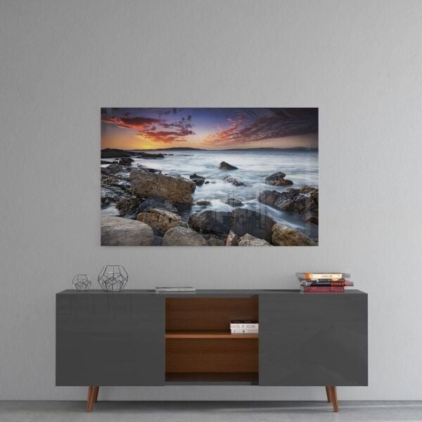 Deniz Manzara Cam Tablo No:2035