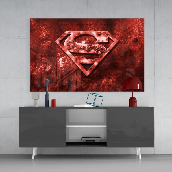 Süpermen Cam Tablo