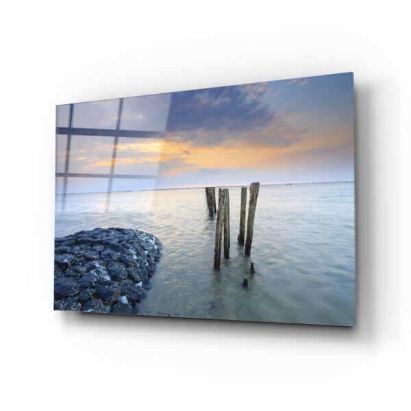 Gün Batımı Cam Tablo No:1166