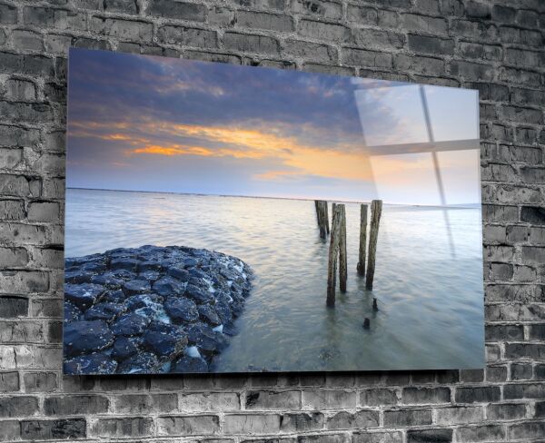 Gün Batımı Cam Tablo No:1166