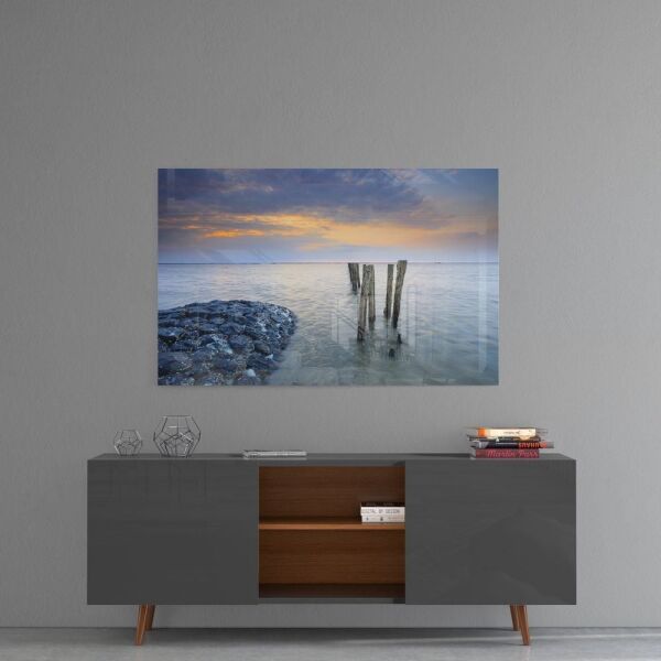 Gün Batımı Cam Tablo No:1166