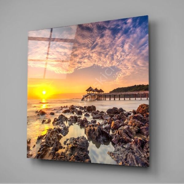 Güneşin Doğuşu Cam Tablo