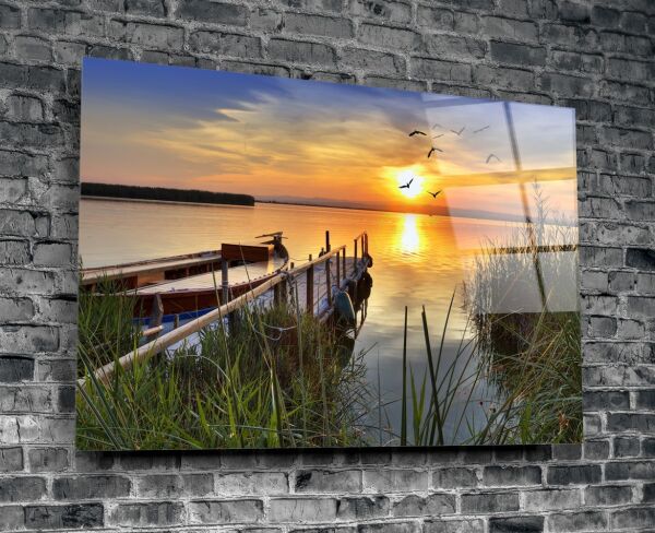 Gün Batımı Cam Tablo No:1164