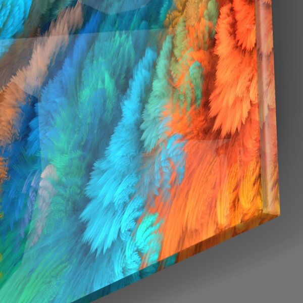 Renk Patlaması Cam Tablo