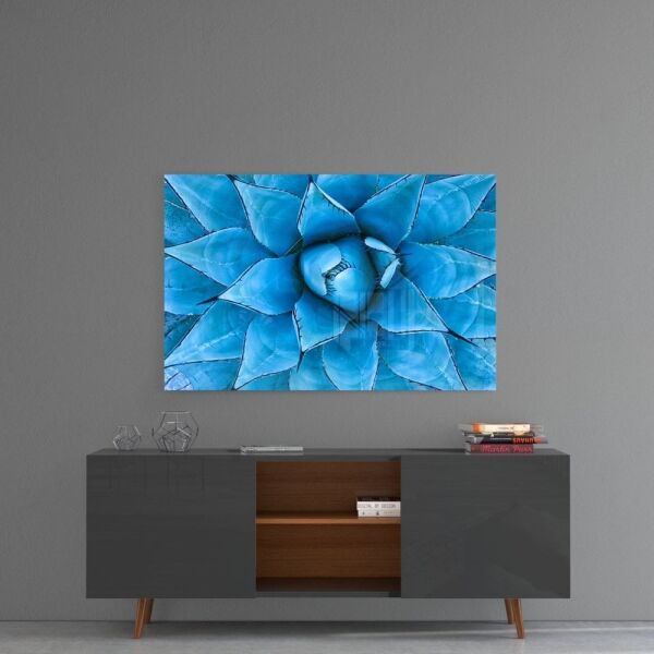 Mikro Çiçek Cam Tablo