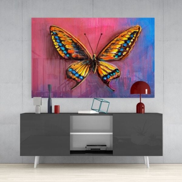 Kelebek Cam Tablo No:9028