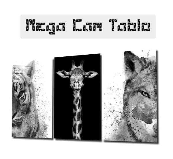 Hayvanlar Mega Cam Tablo