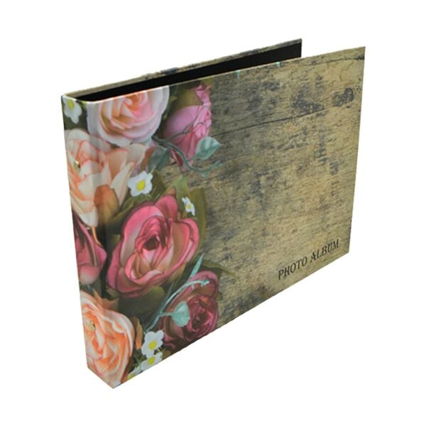 Kişiye Özel Gül Desenli Kendin Yap Albüm 29x20 cm