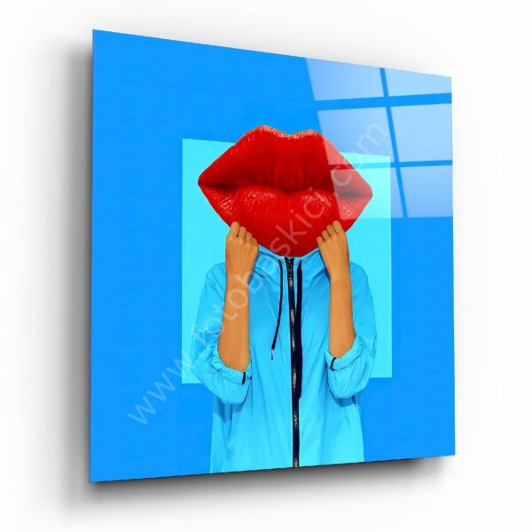 Dudak Kafa Cam Tablo