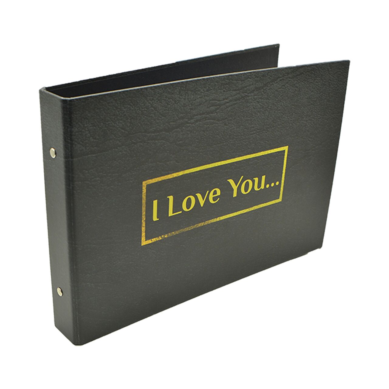 Kişiye Özel Siyah (I Love You) Kendin Yap Albüm 29x20 cm