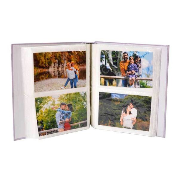 Pencereli Lila Fotoğraf Albümü 120'lik 10x15 (Kutulu)