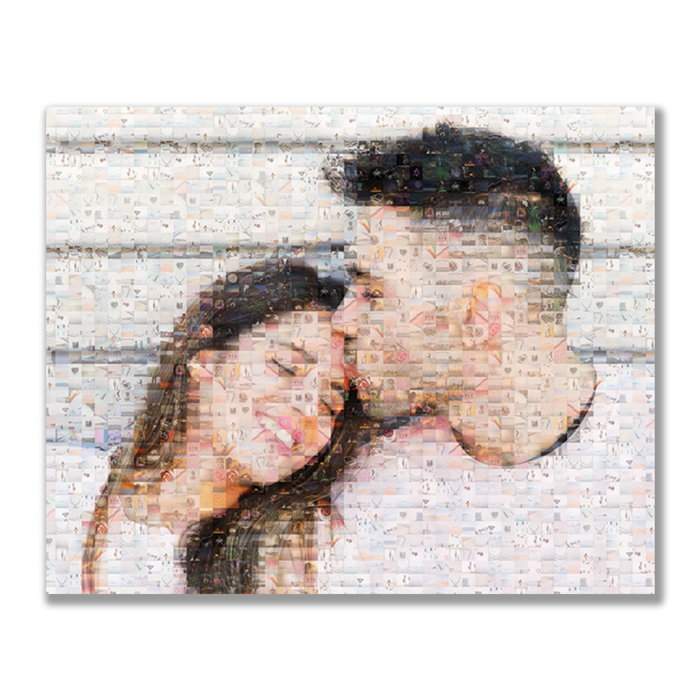 Kişiye Özel Mozaik Dikdörtgen Kanvas Tablo
