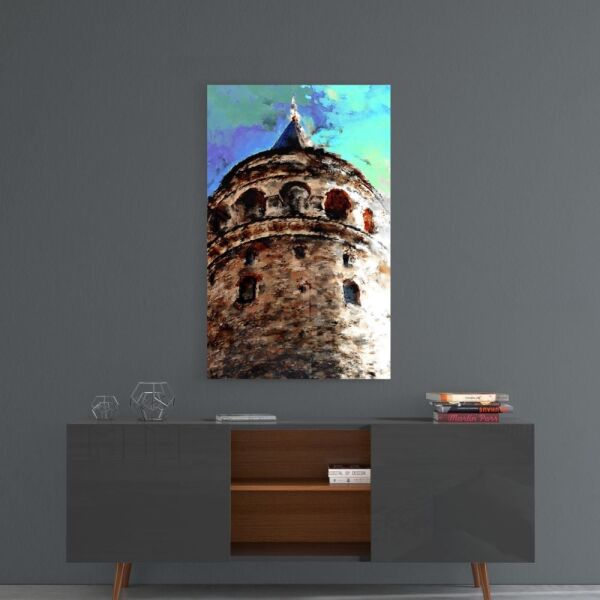 Galata Kulesi Cam Tablo