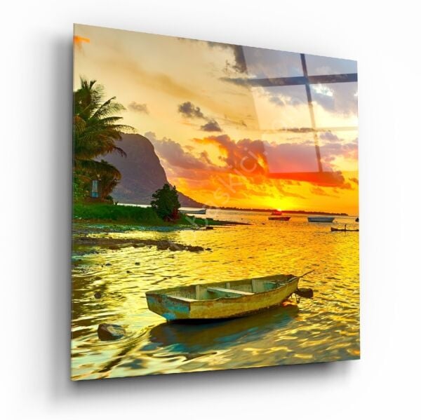 Gün Batımı Cam Tablo No:6081