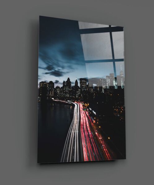 Şehir Manzara Cam Tablo