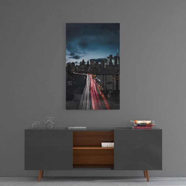 Şehir Manzara Cam Tablo