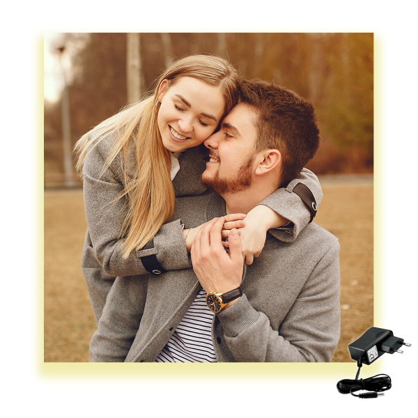 Kişiye Özel Ledli Kare Kanvas Tablo