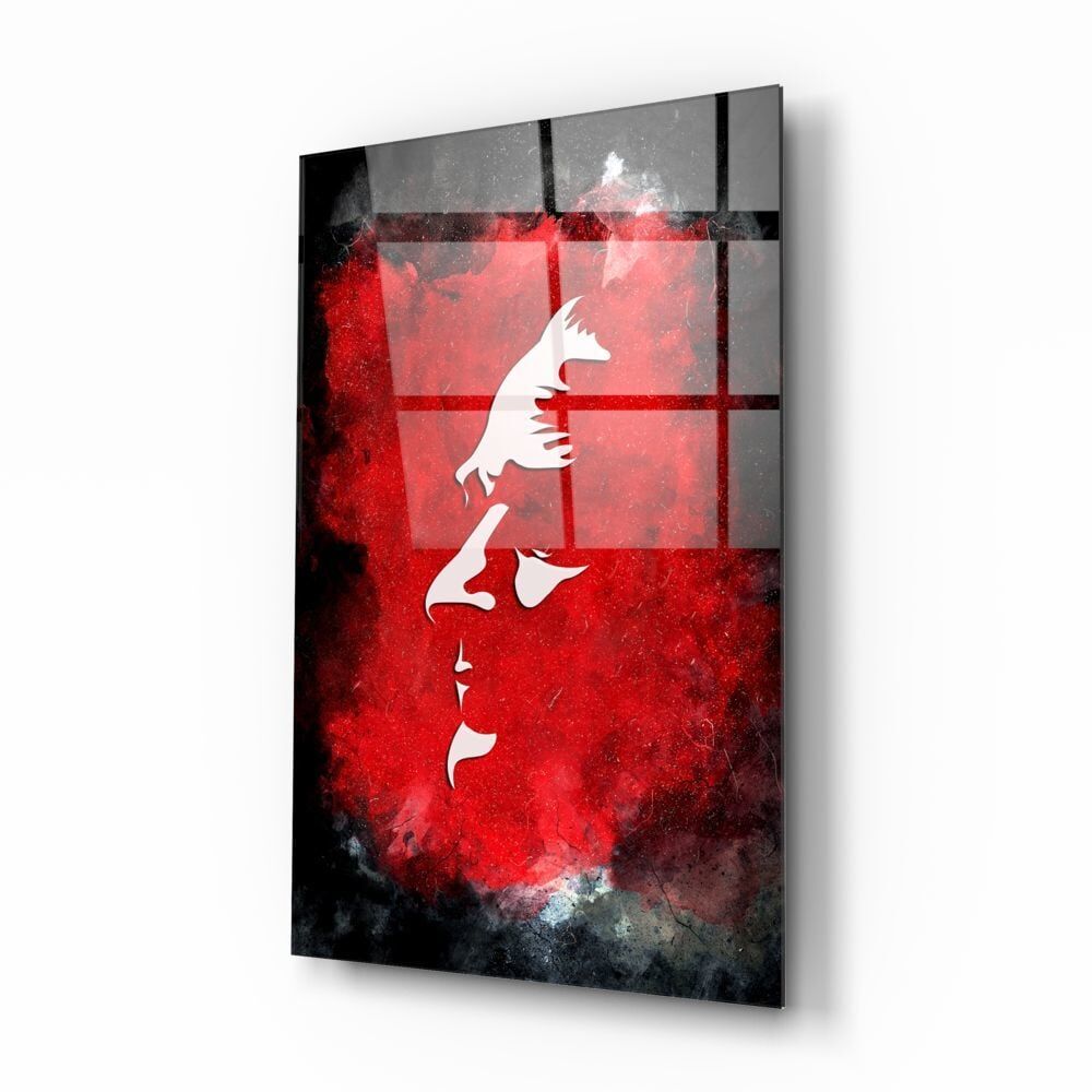 Atatürk Silüeti Cam Tablo