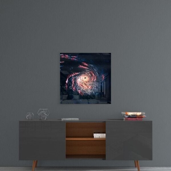 Kara Delik Uzay Cam Tablo