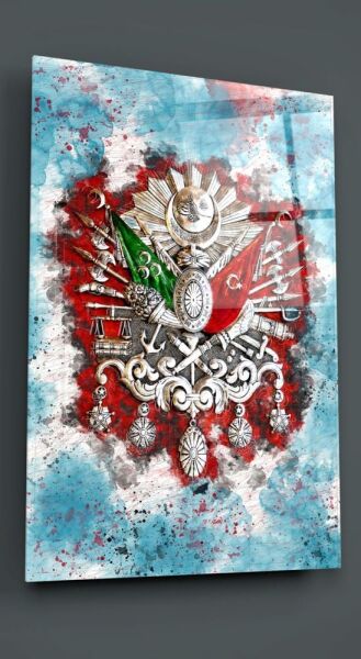 Osmanlı Devlet Arması Cam Tablo