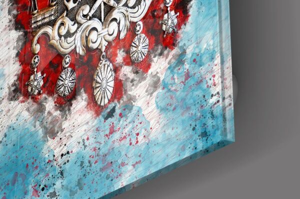 Osmanlı Devlet Arması Cam Tablo