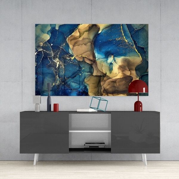 Soyut Derinlik Cam Tablo No:2011