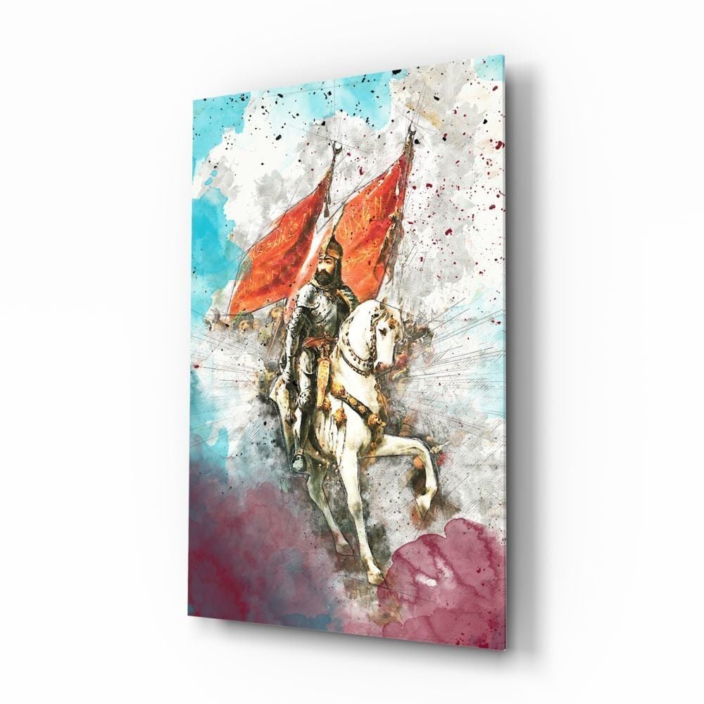 Fatih Sultan Mehmet İstanbul Kapılarında Cam Tablo