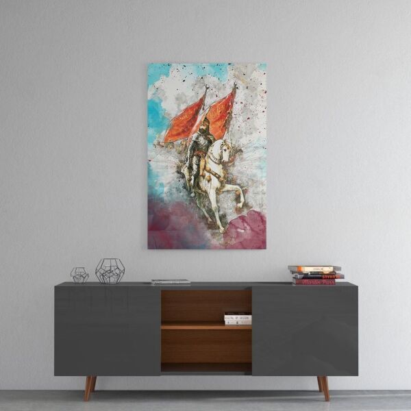 Fatih Sultan Mehmet İstanbul Kapılarında Cam Tablo