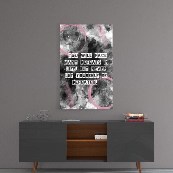 Angelou Sözler Cam Tablo