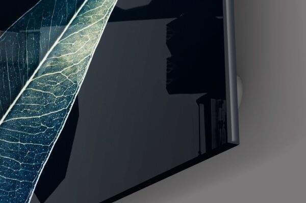 Yeşil Yaprak Cam Tablo