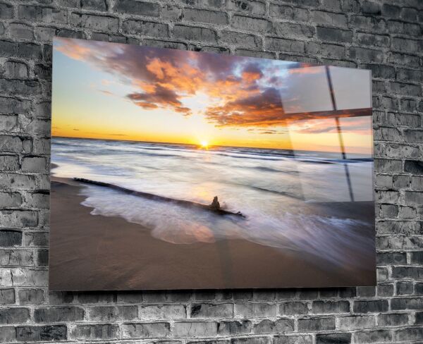 Gün Batımı Cam Tablo No:1119