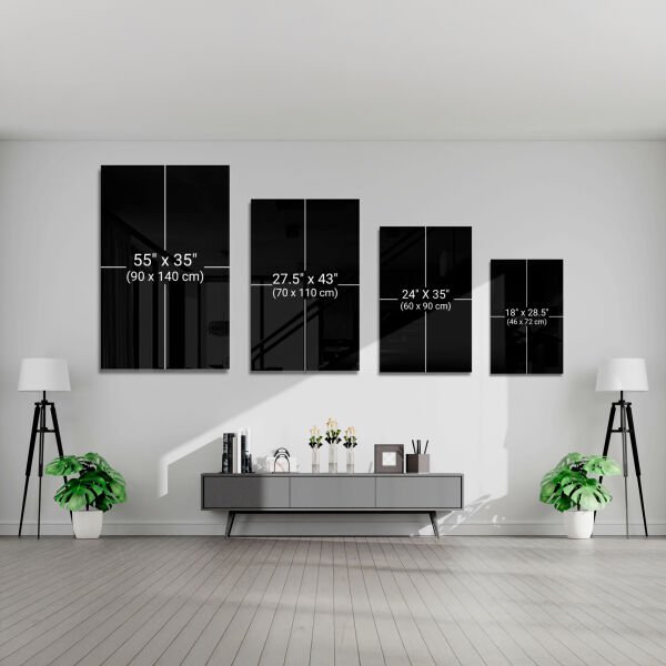 İlüstrasyon Balıklar Cam Tablo