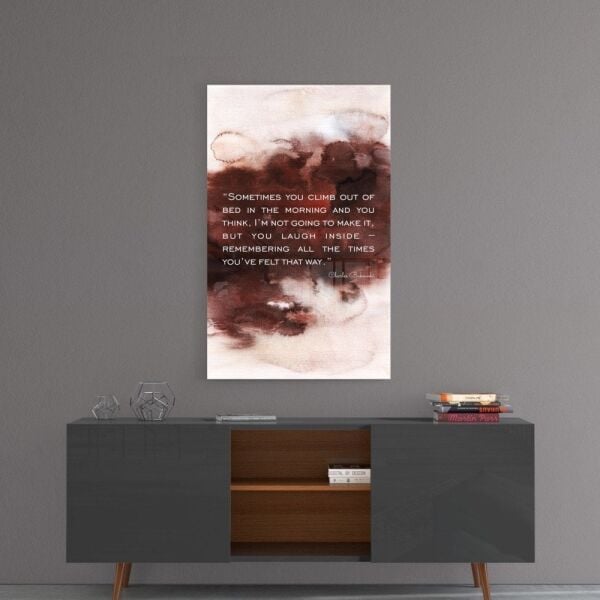 Bukowski Sözler Cam Tablo