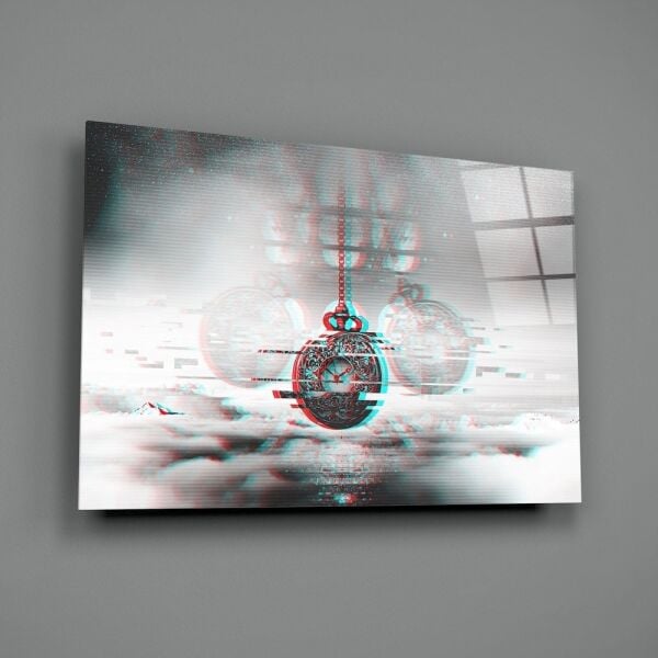 Köstekli Saat Cam Tablo