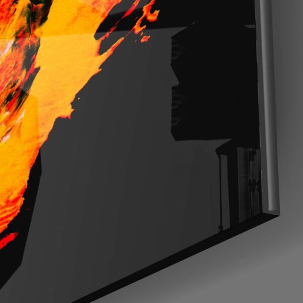 Sarının Cazibesi Cam Tablo