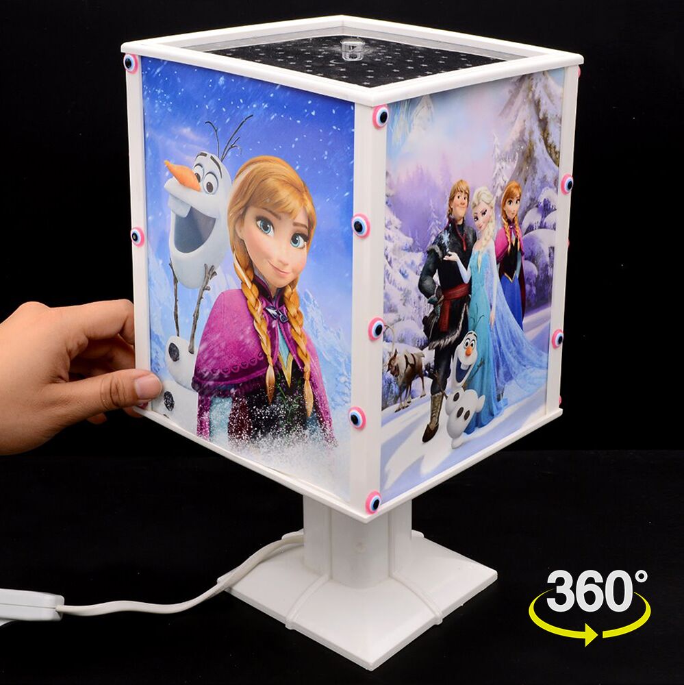 Pembe Nazar Boncuklu Fotoğraflı Dönen Abajur