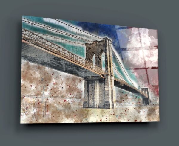 İllüstrasyon Köprü Cam Tablo