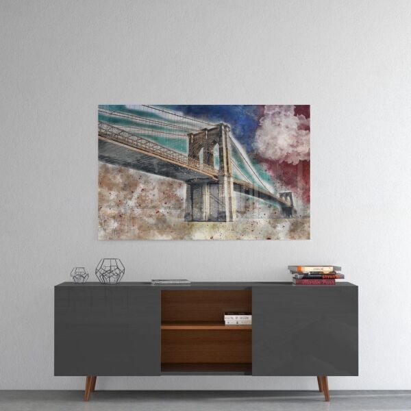 İllüstrasyon Köprü Cam Tablo