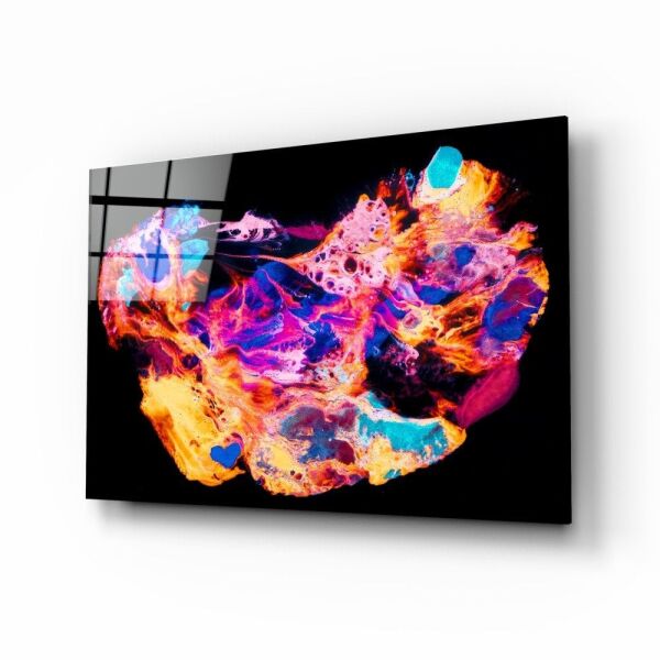 Renklerin Ahengi Cam Tablo