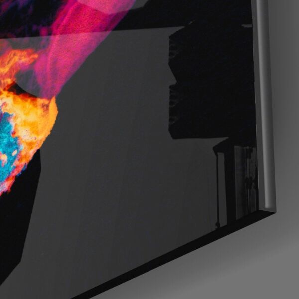 Renklerin Ahengi Cam Tablo