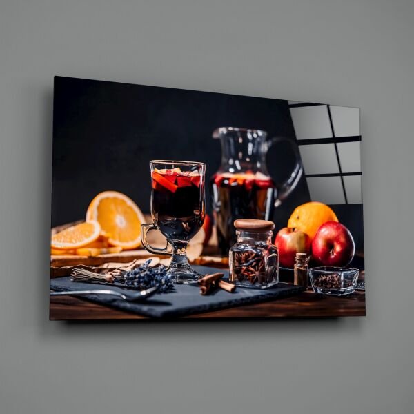 Noel Çayı Cam Tablo