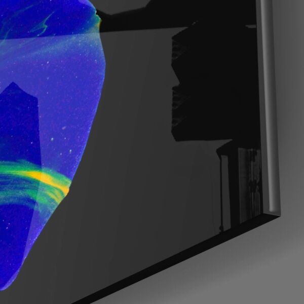 Renkli Süzülüş Cam Tablo