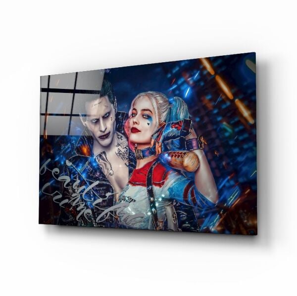 Harley Quinn ve Joker Cam Tablo No:6070