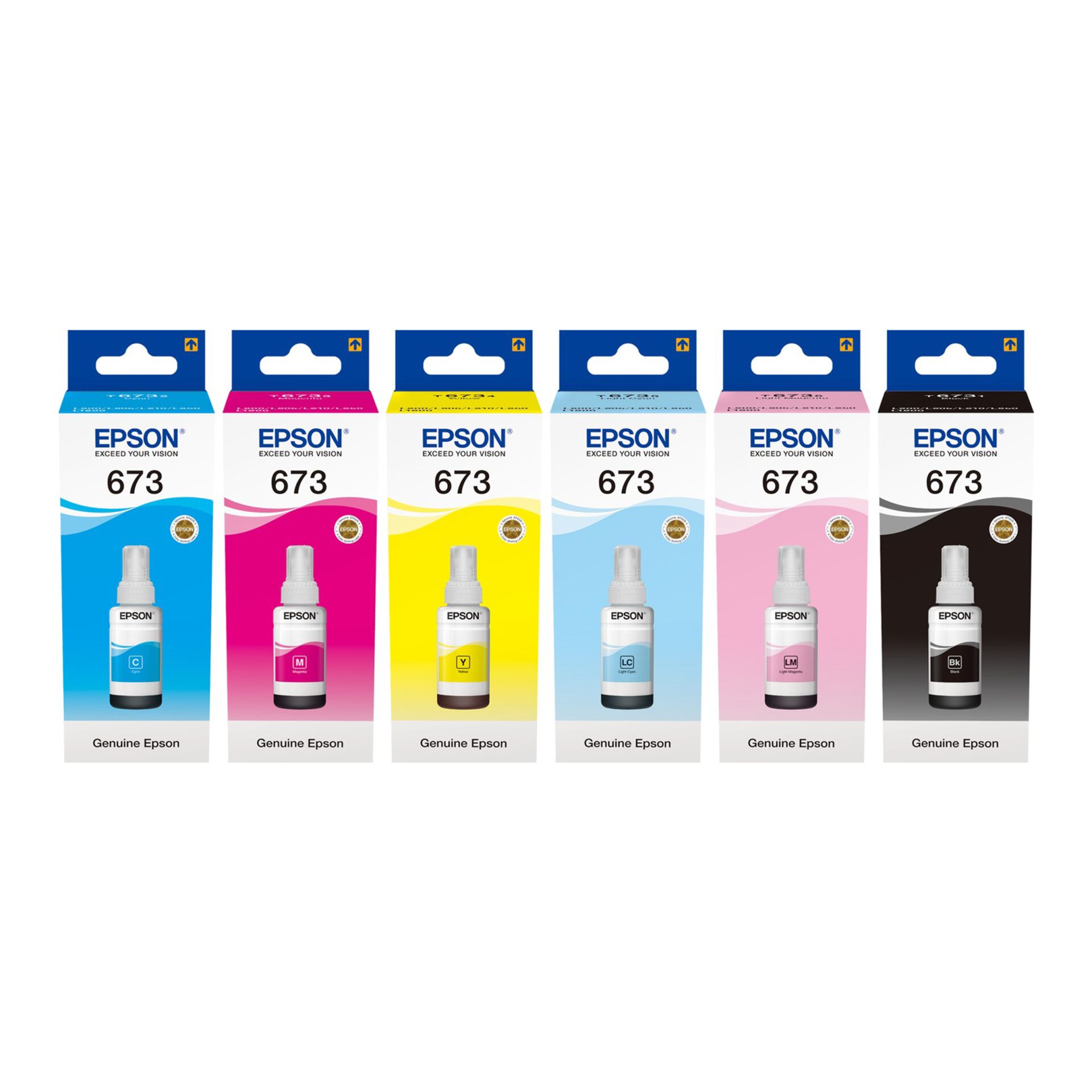 Epson T673 6'lı Mürekkep Kartuş Seti