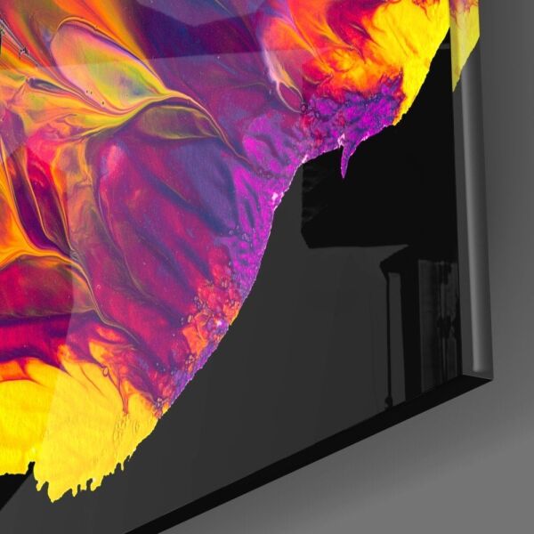 Renklerin Dansı Cam Tablo