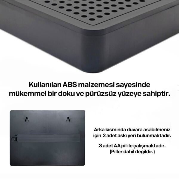 96 Harf ve Emojili Pegboard Işıklı Pano (Lightbox) 14x21 cm