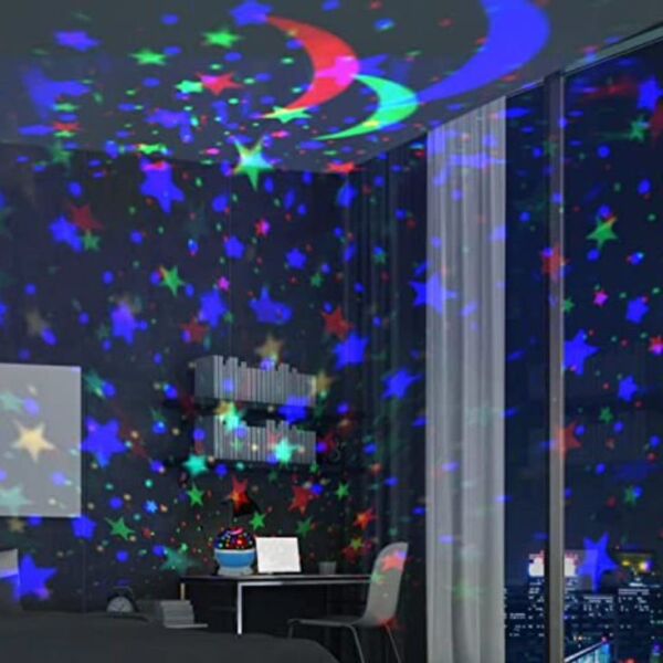 Hareketli Galaxy & Star Projeksiyon Gece Lambası
