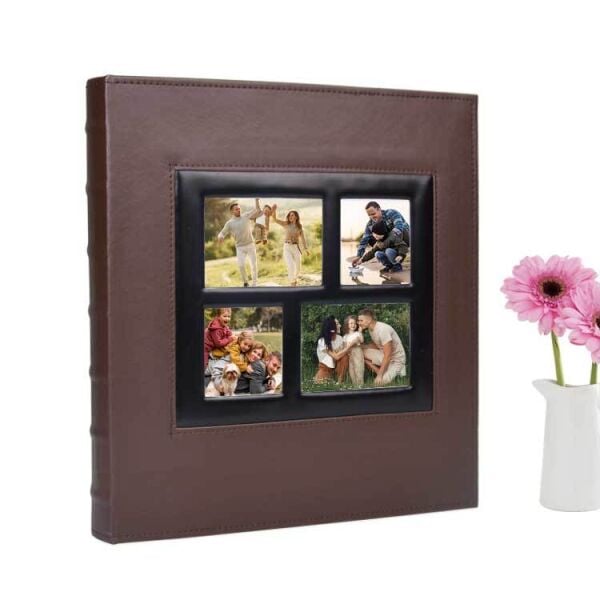 Pencereli Deri Fotoğraf Albümü 500'lük 10x15